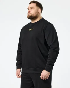 Große Größen - Raval Sweatshirt Schwarz/Peridot Grün