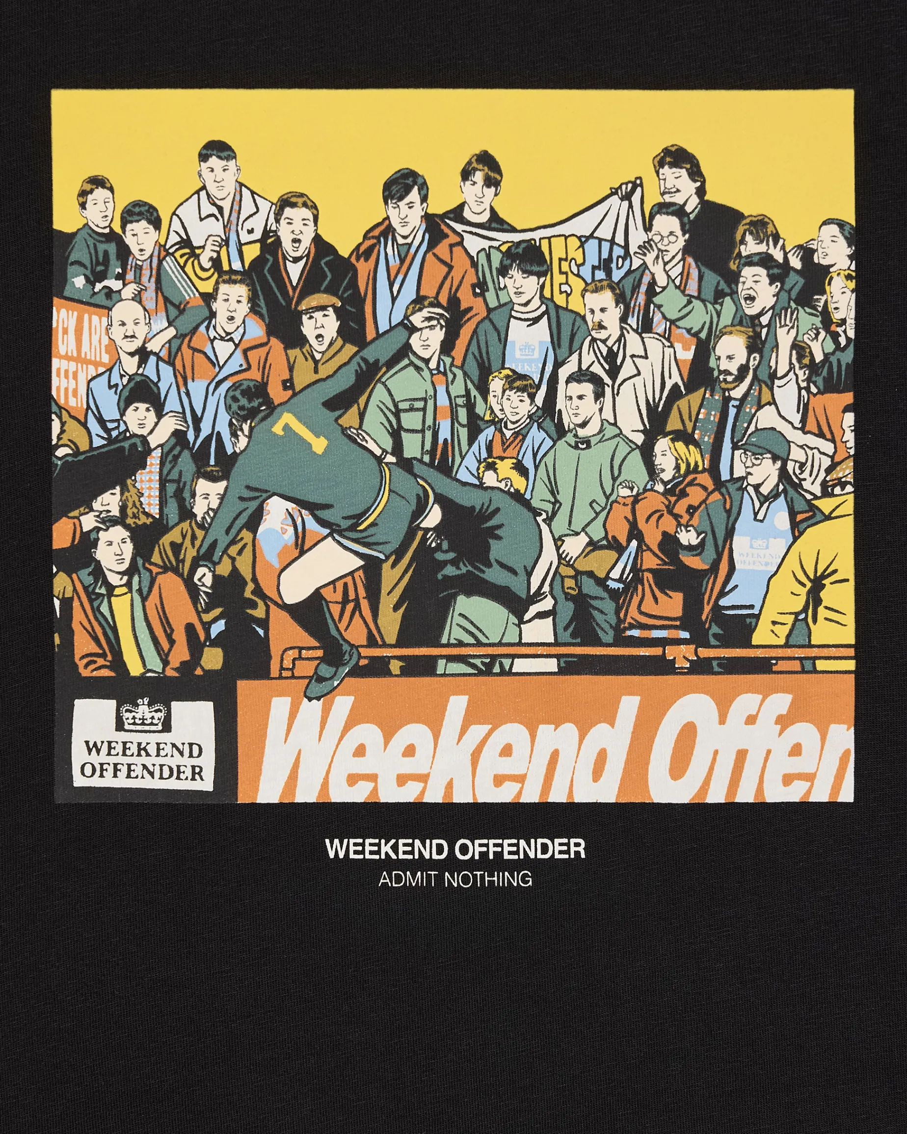 Große Größen - Selhurst Grafik T-Shirt Schwarz