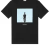 Große Größen - Supernova Grafik T-Shirt Schwarz/Blau
