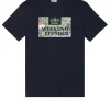 Große Größen - T-Shirt mit Badman-Grafik, Marineblau