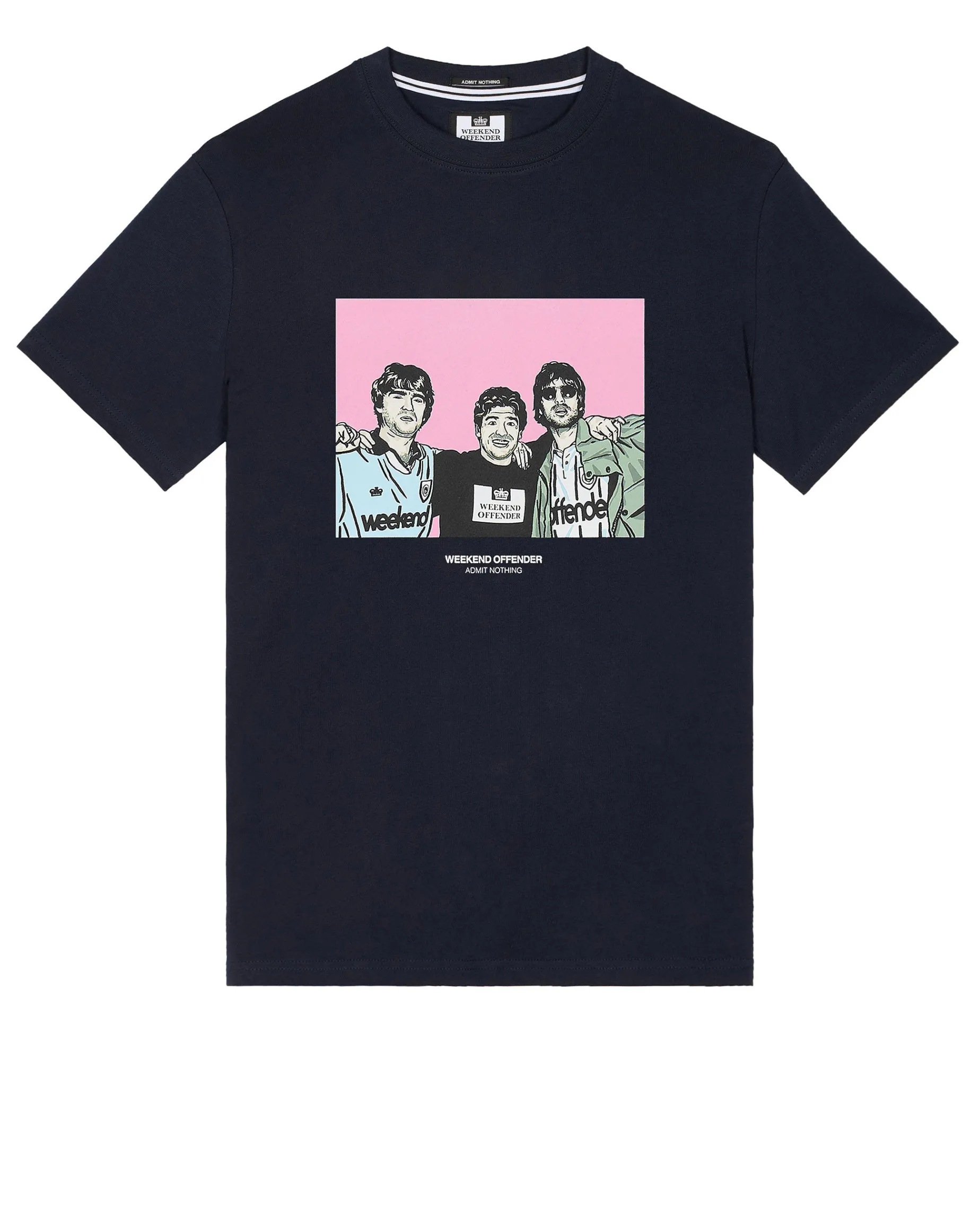 Große Größen - T-Shirt mit Grafik „Diego“ in Marineblau