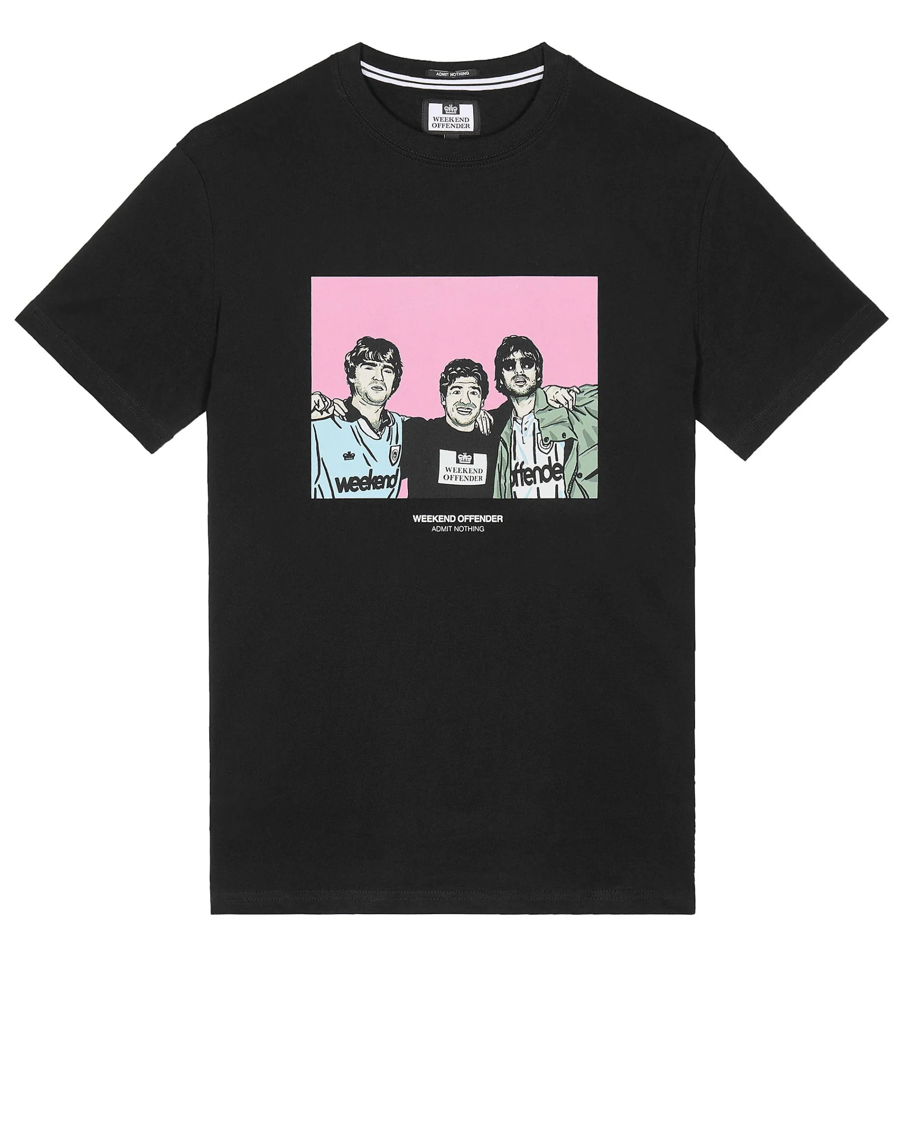 Große Größen - T-Shirt mit Grafik „Diego“ in Schwarz