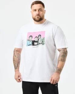 Große Größen - T-Shirt mit Grafik „Diego“ in Weiß
