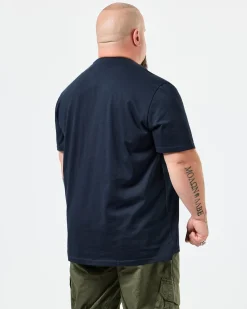 Große Größen - T-Shirt mit Grafik „Diego“ in Marineblau