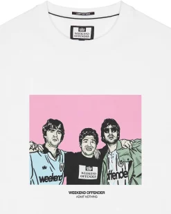 Große Größen - T-Shirt mit Grafik „Diego“ in Weiß