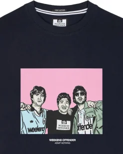 Große Größen - T-Shirt mit Grafik „Diego“ in Marineblau