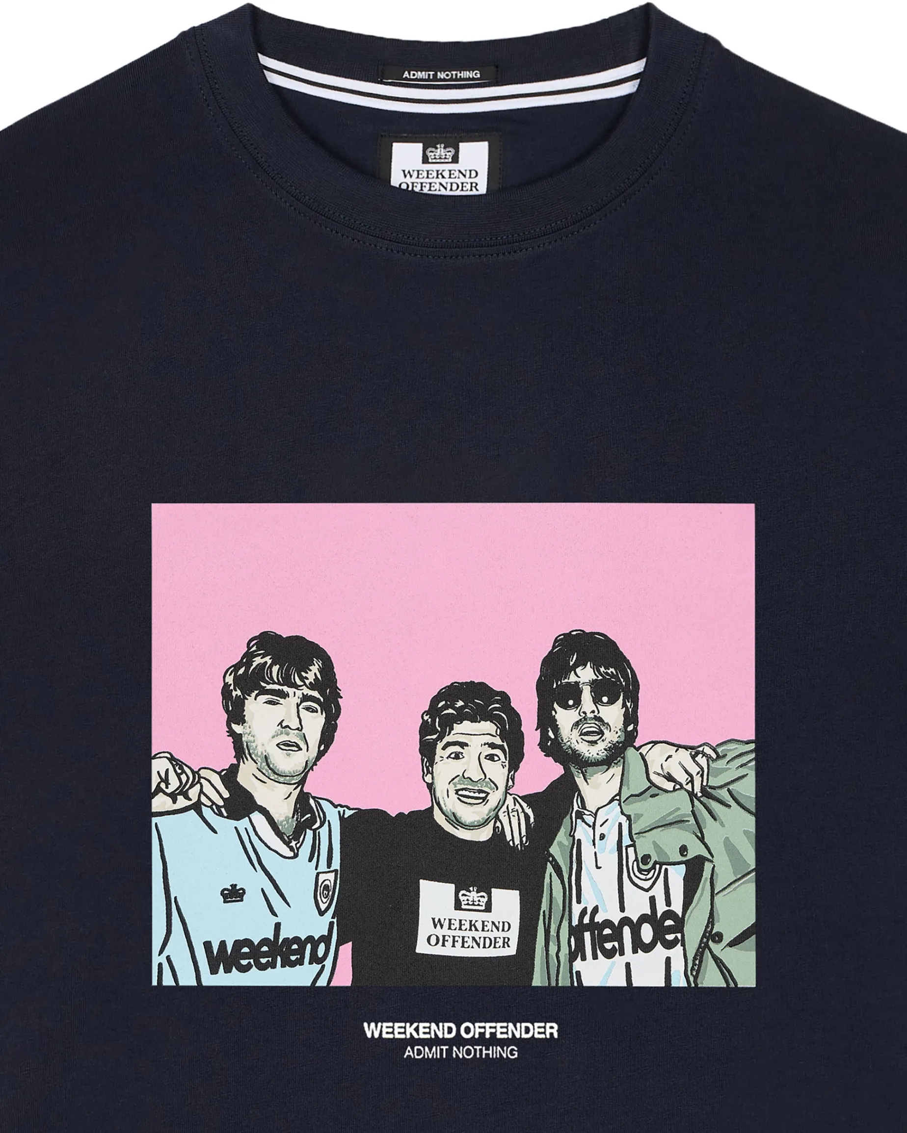 Große Größen - T-Shirt mit Grafik „Diego“ in Marineblau