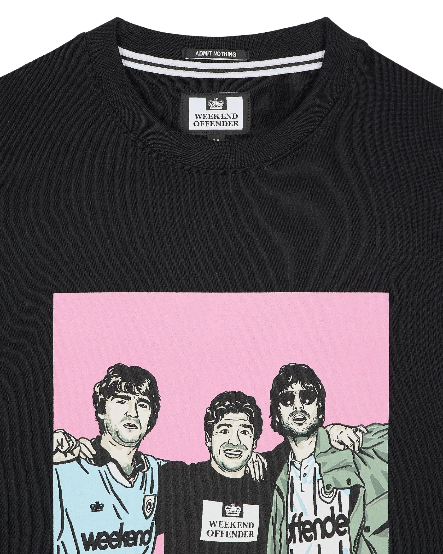 Große Größen - T-Shirt mit Grafik „Diego“ in Schwarz