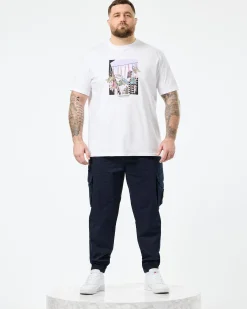 Große Größen - Turf Wars Grafik-T-Shirt Weiß