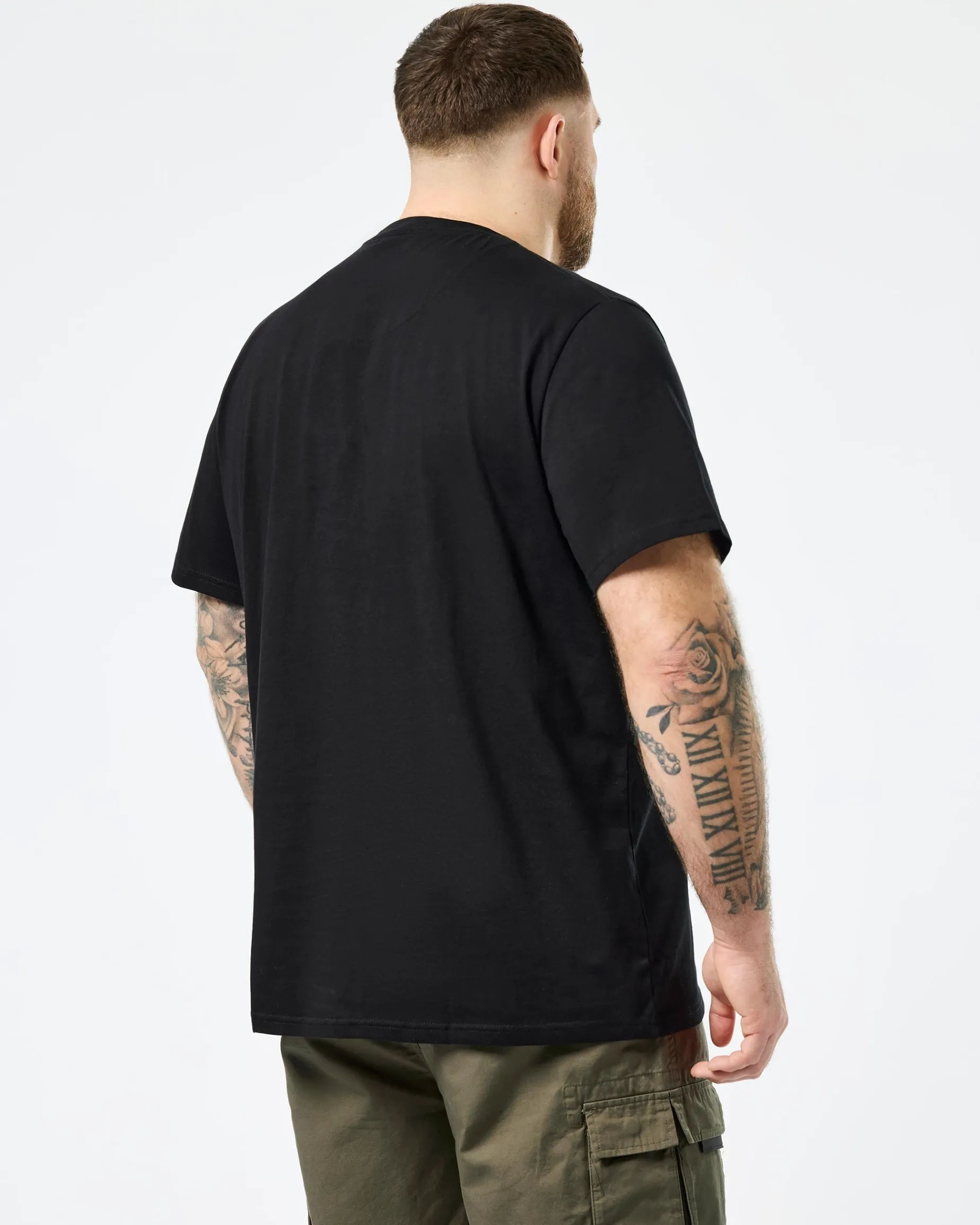 Große Größen - Turf Wars Grafik T-Shirt Schwarz