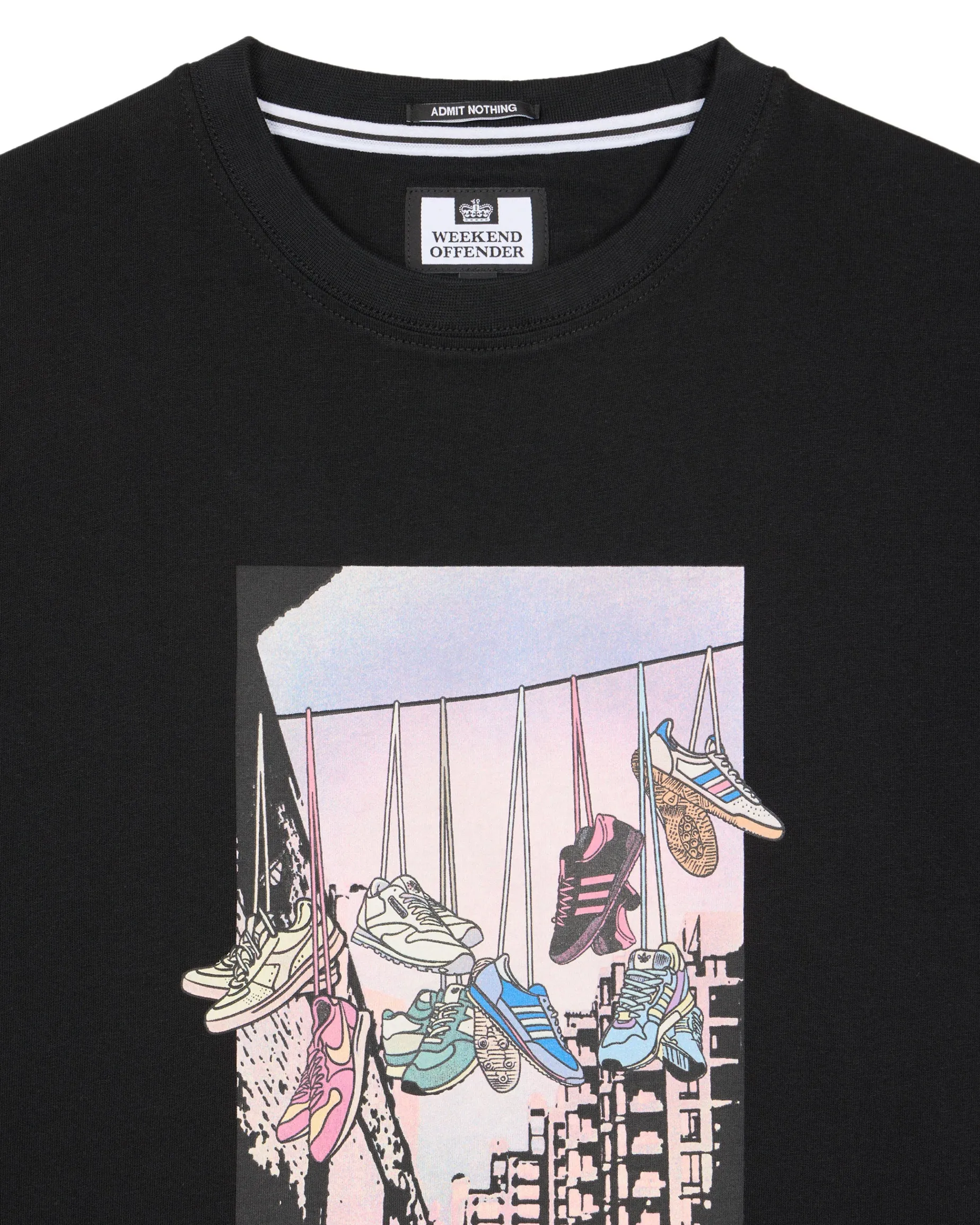 Große Größen - Turf Wars Grafik T-Shirt Schwarz