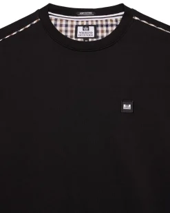 Große Größen - Vega Sweatshirt Schwarz/Mid House Check