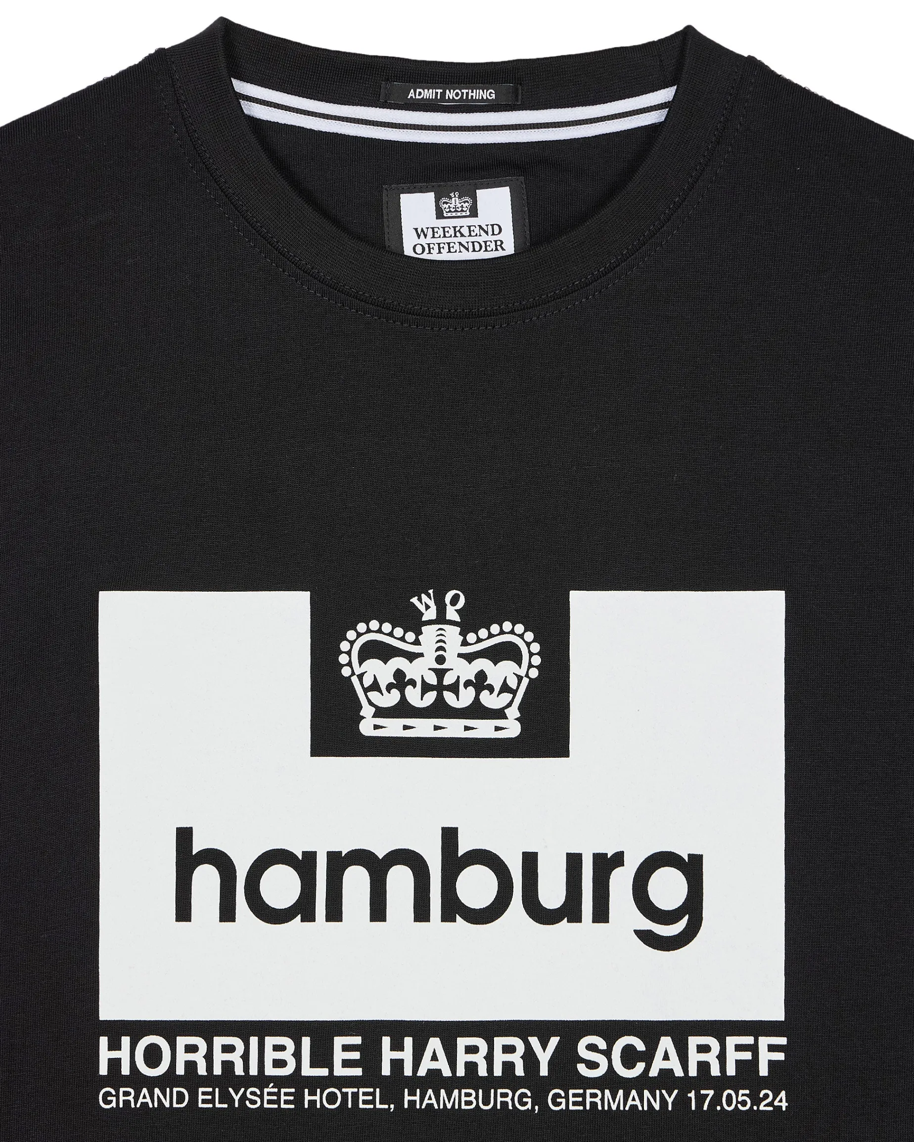 Harry x Hamburg Grafik-T-Shirt Schwarz