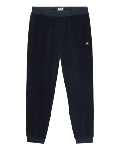 Hemsley – Cord-Trainingshose in Marineblau