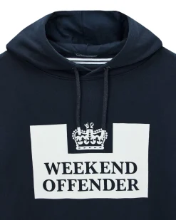 HM Service Klassischer Kapuzenpullover Marineblau