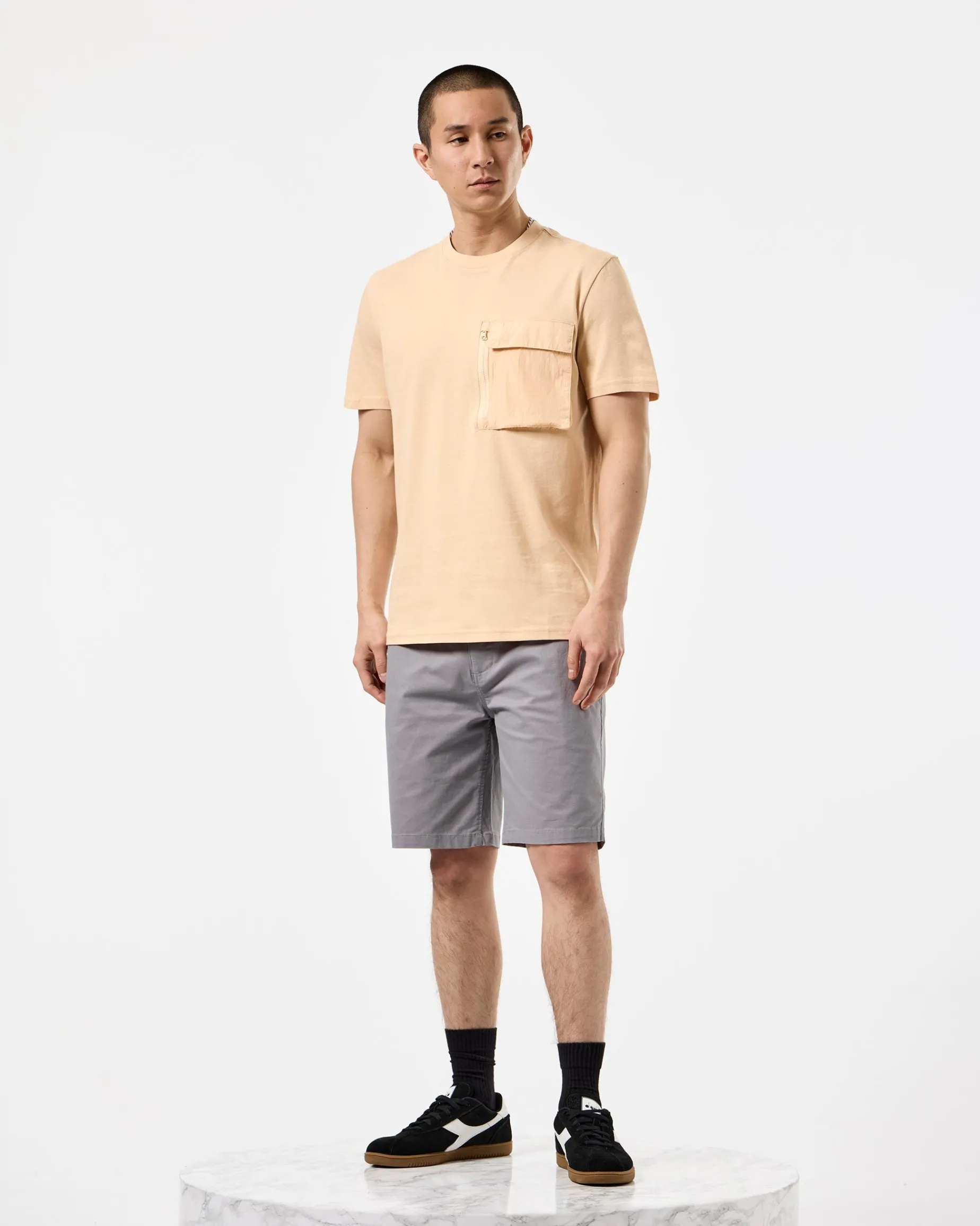 Ivan Chino Shorts Rauchgrau