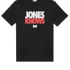 Jones Knows Grafik-T-Shirt Schwarz
