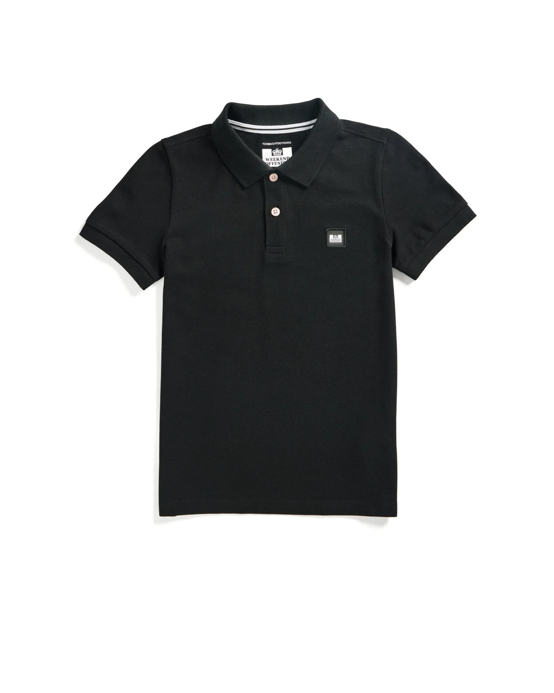 Kinder Caneiros Poloshirt Schwarz