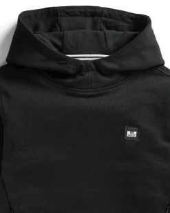Kinder Ribbe Hoodie Schwarz