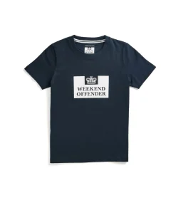 Klassisches Prison T-Shirt für Kinder, Marineblau