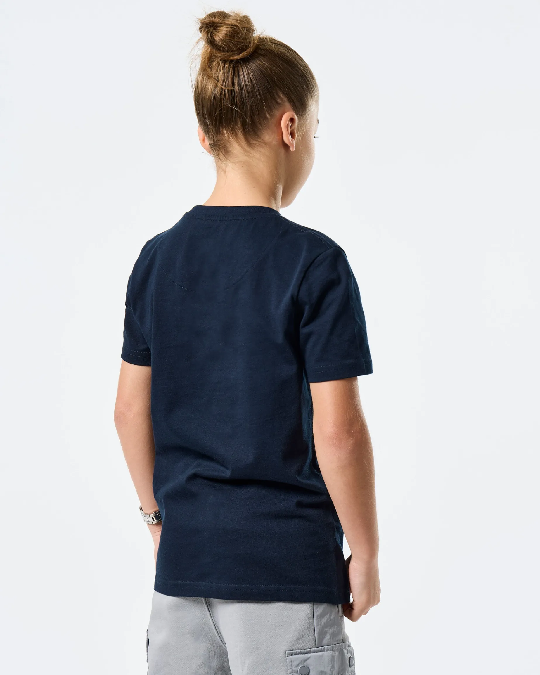 Klassisches Prison T-Shirt für Kinder, Marineblau