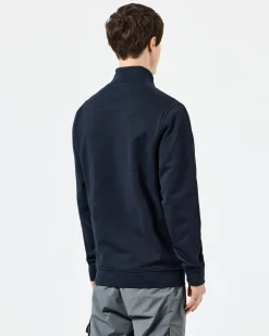 Kraviz Sweatshirt mit Viertelreißverschluss, Marineblau