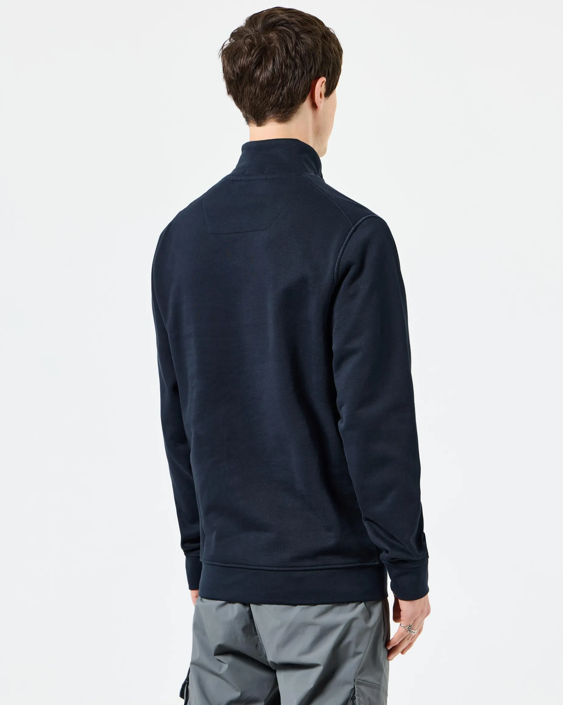 Kraviz Sweatshirt mit Viertelreißverschluss, Marineblau