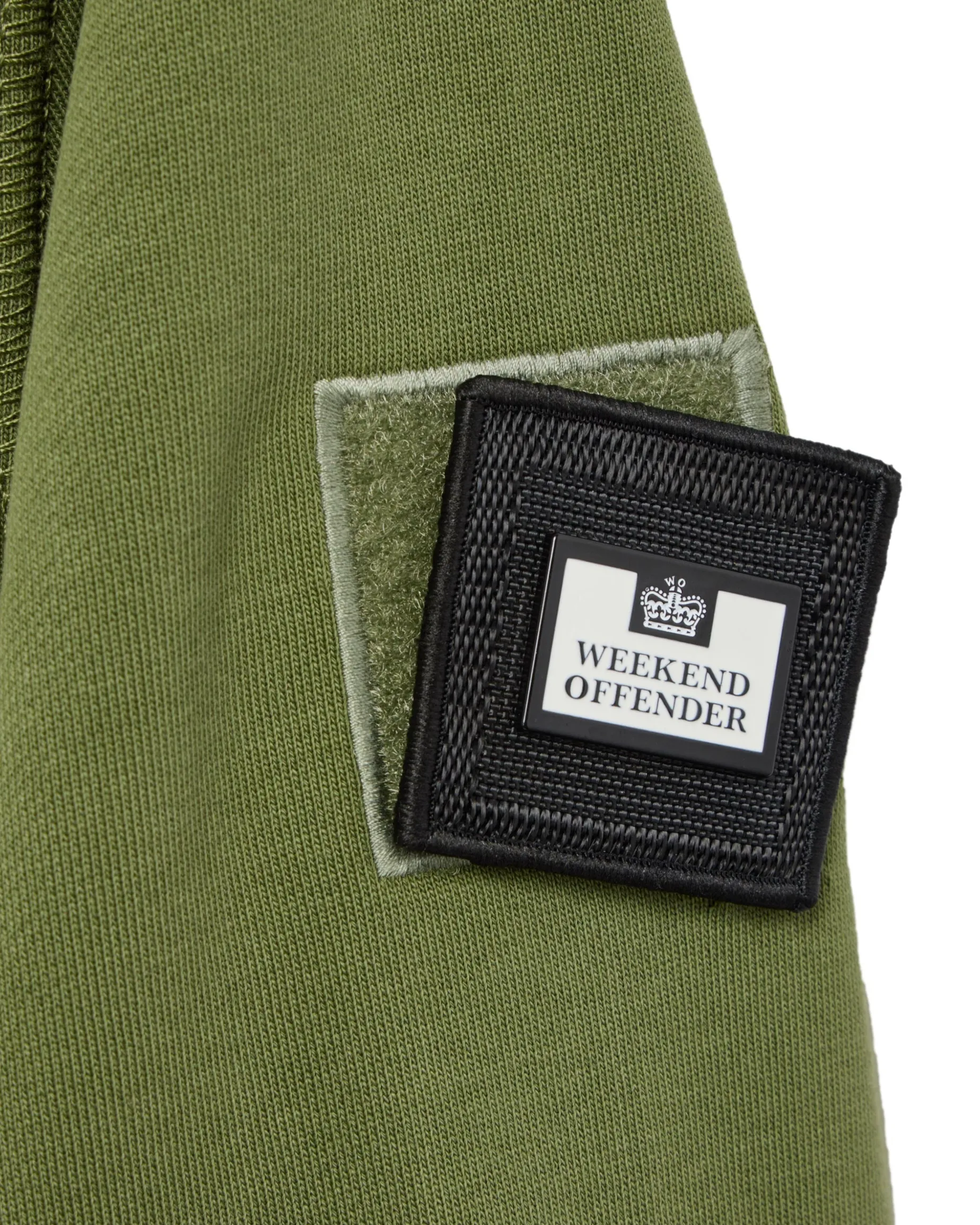 Kraviz Sweatshirt mit Viertelreißverschluss Sapling Green