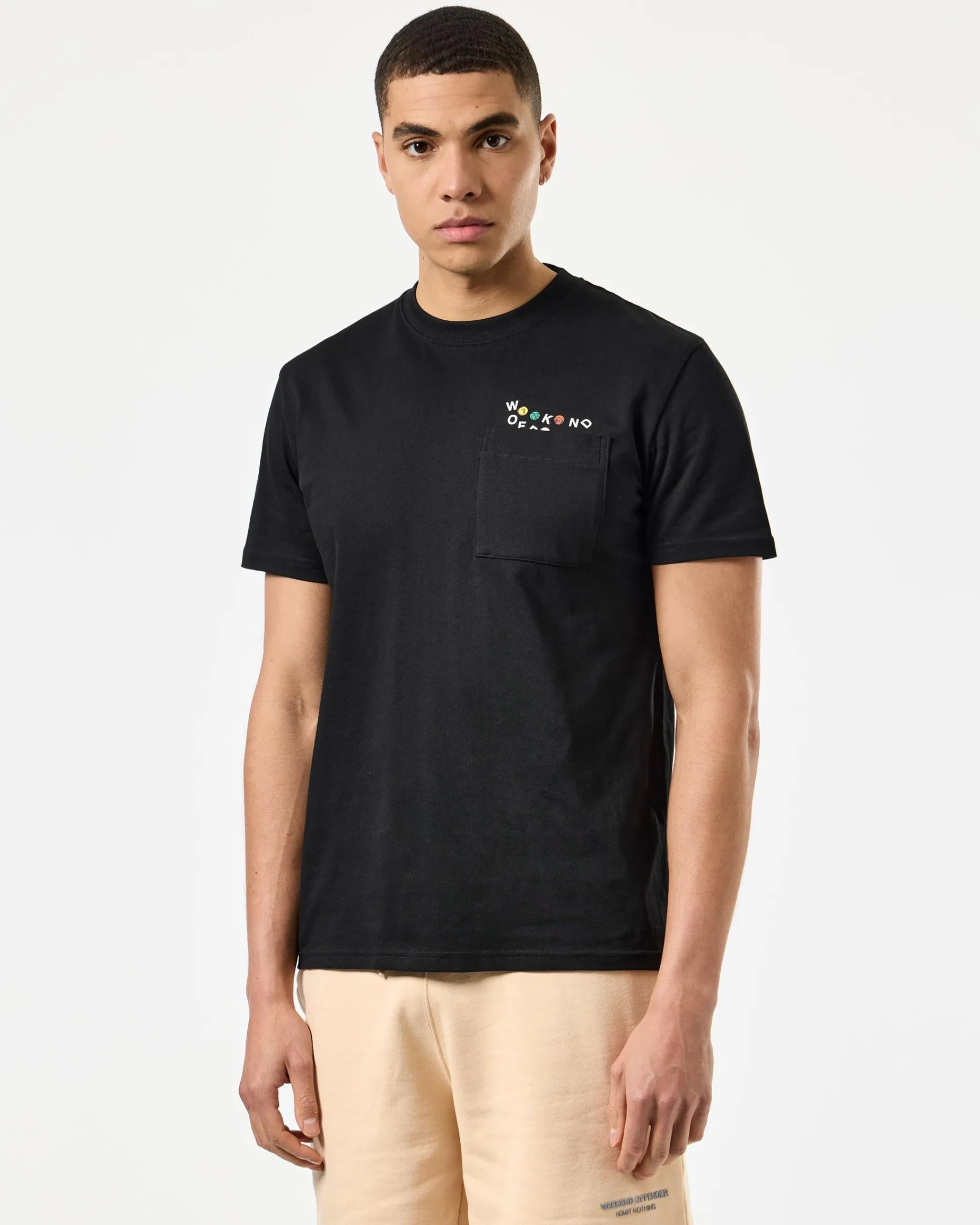 Kyra Grafik-T-Shirt Schwarz