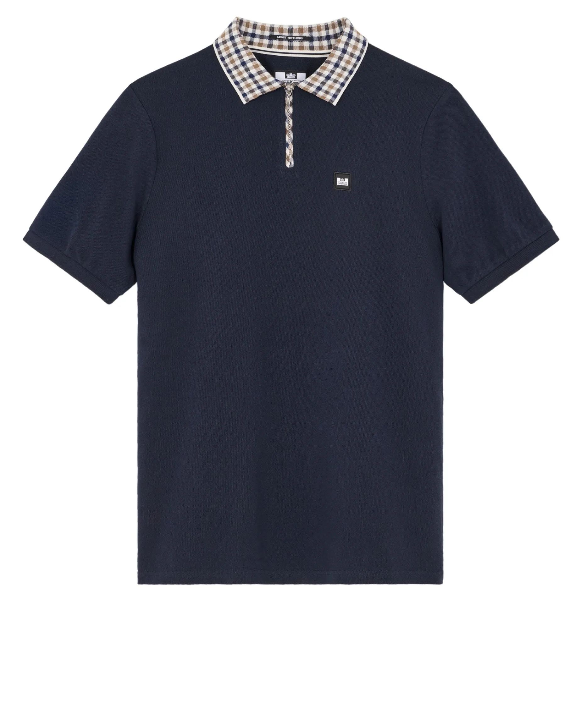 Lachine Poloshirt Marineblau/Mid House Check