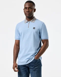 Lachine Poloshirt Marineblau/Mid House Check