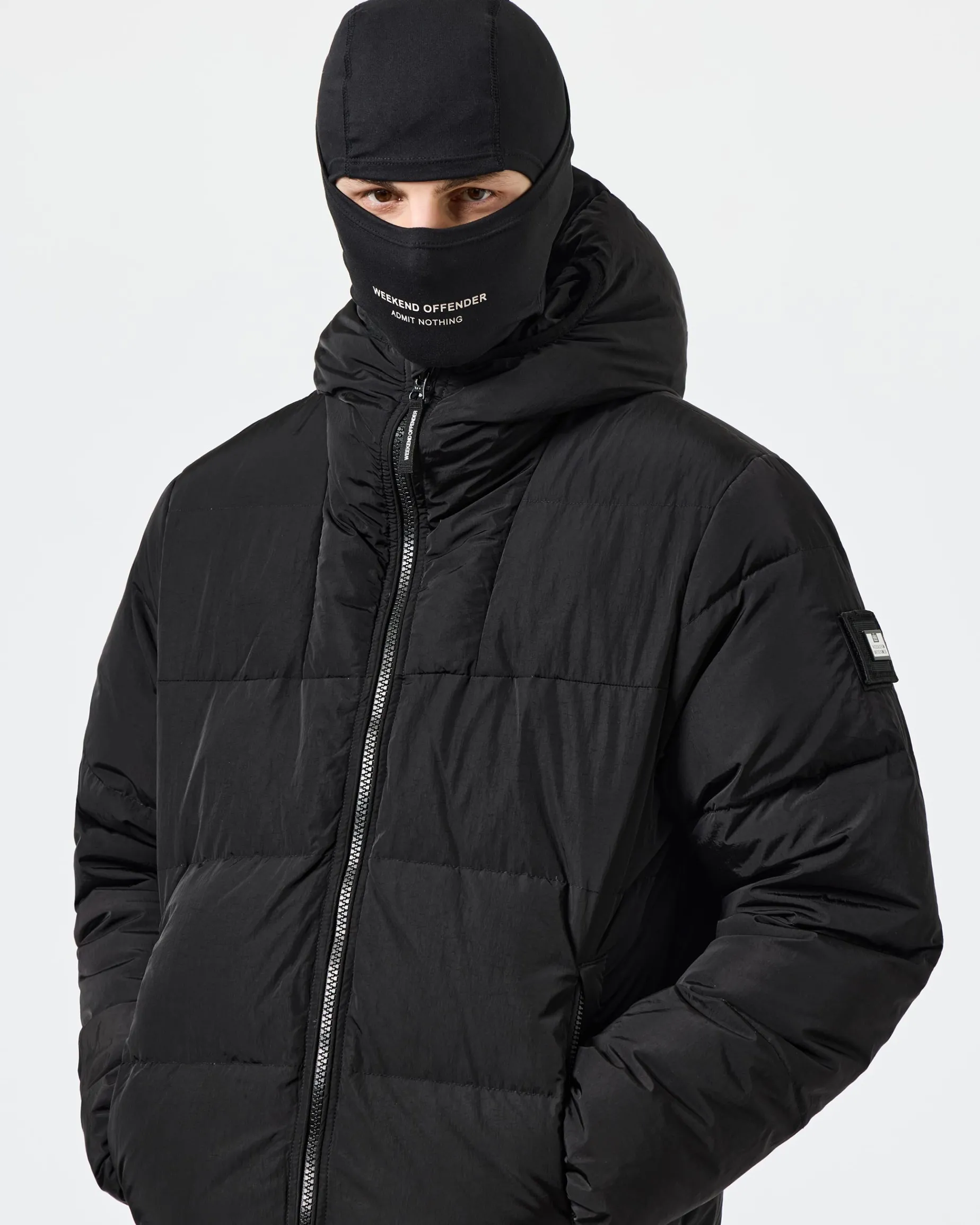 Lange Daunenjacke „Sapporo“ in Schwarz