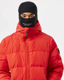 Lange Daunenjacke „Sapporo“ in Cayenne-Rot