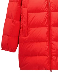 Lange Daunenjacke „Sapporo“ in Cayenne-Rot