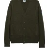 Lauda Strickjacke aus Wolle, Burggrün