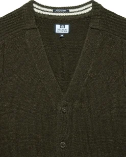 Lauda Strickjacke aus Wolle, Burggrün