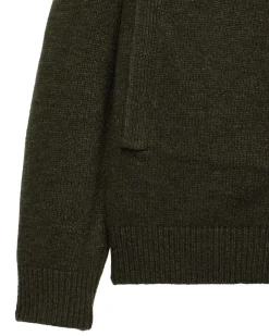 Lauda Strickjacke aus Wolle, Burggrün