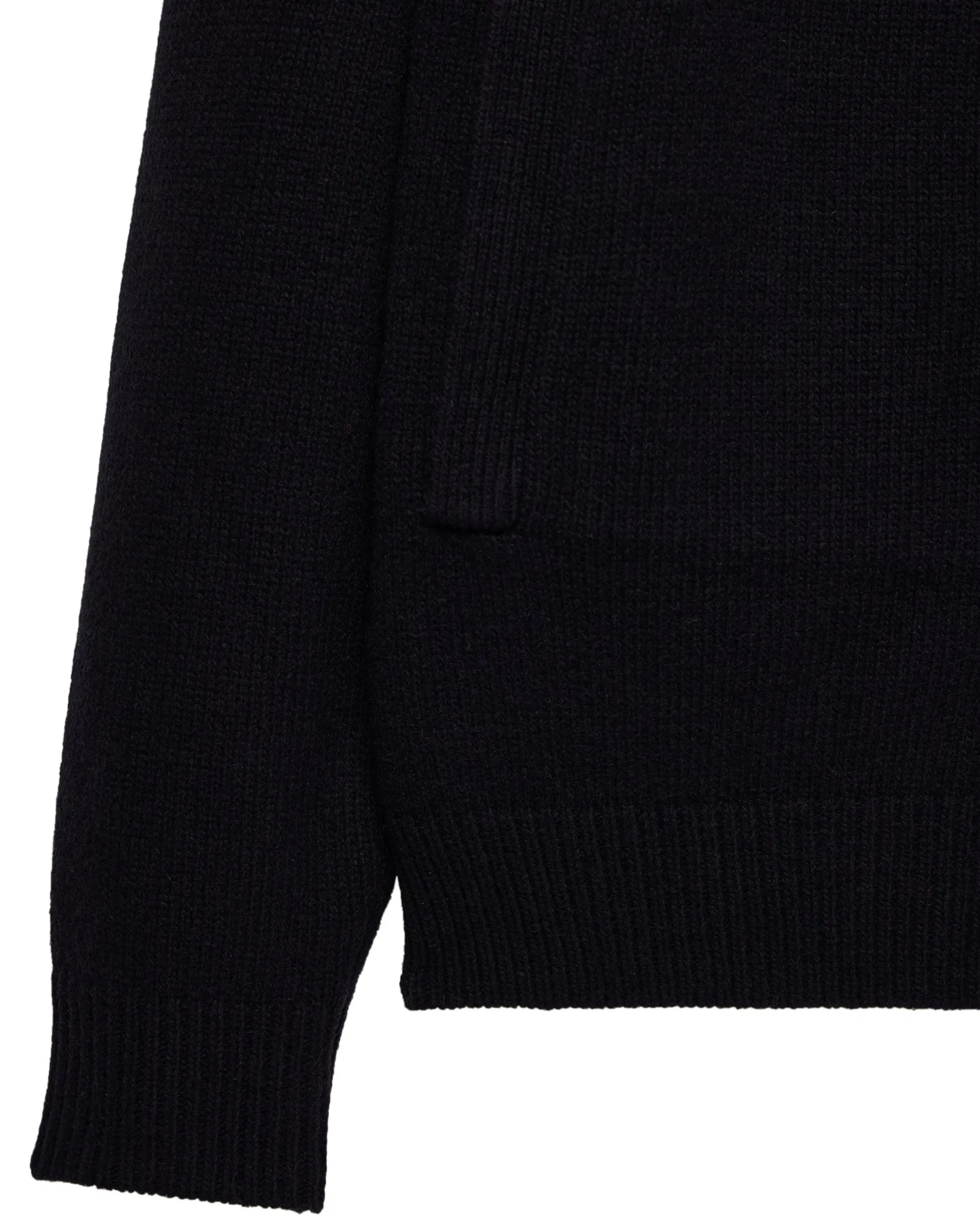 Lauda Strickjacke aus Wolle Schwarz