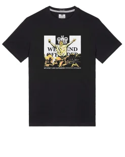 Leo Gregory Grafik-T-Shirt Schwarz