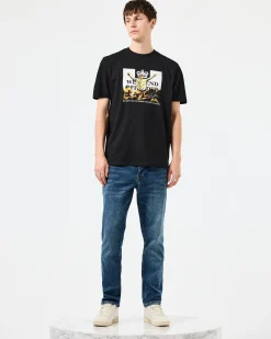Leo Gregory Grafik-T-Shirt Schwarz