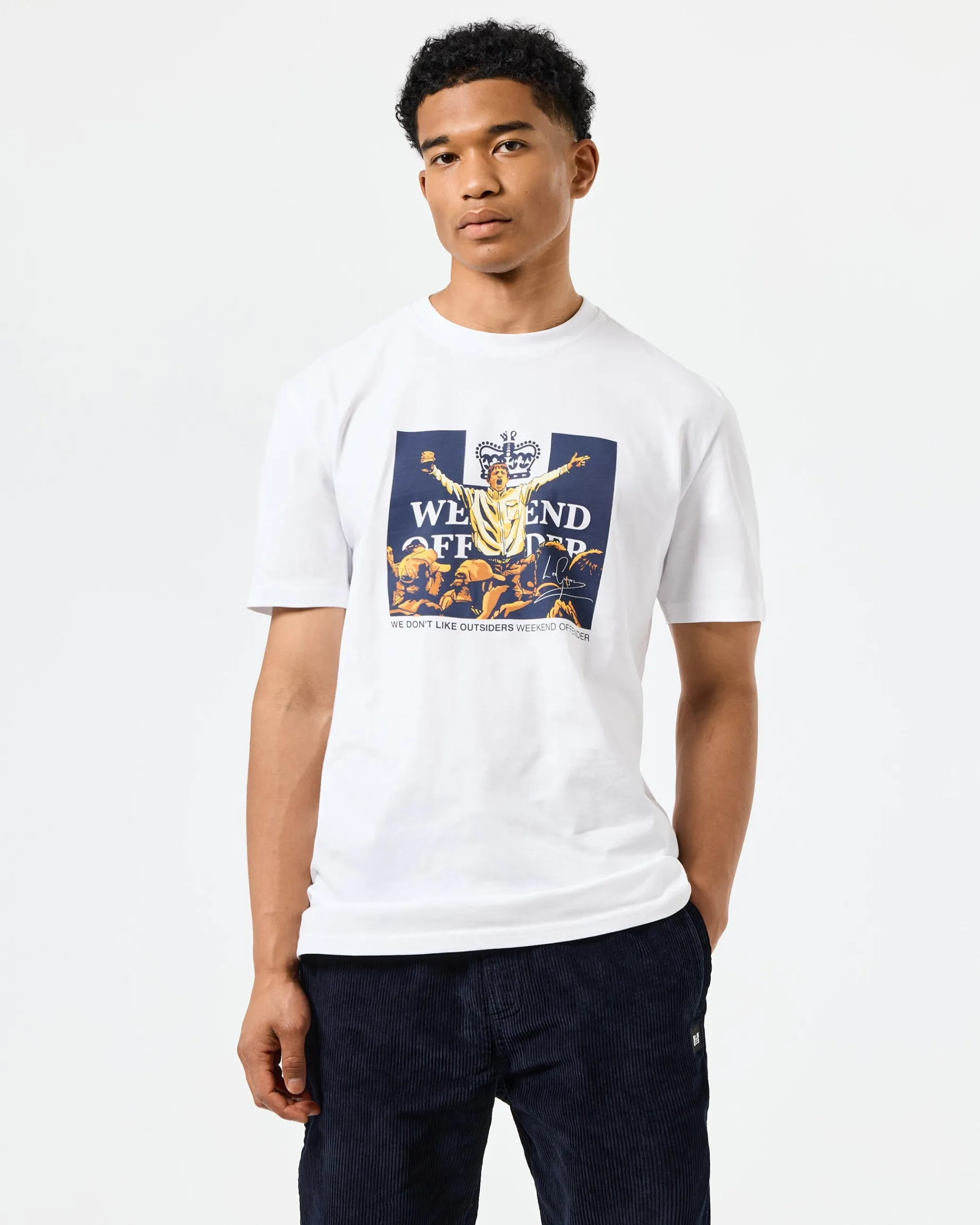 Leo Gregory Grafik-T-Shirt Weiß