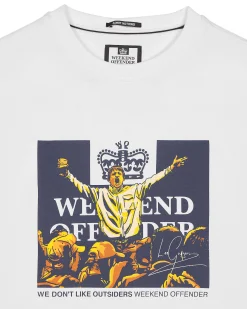 Leo Gregory Grafik-T-Shirt Weiß