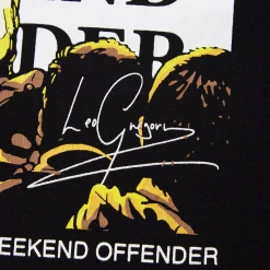 Leo Gregory Grafik-T-Shirt Schwarz