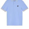Levanto Poloshirt Kornblumenblau/Dunkelchampagner