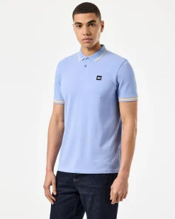 Levanto Poloshirt Kornblumenblau/Dunkelchampagner
