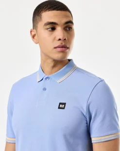 Levanto Poloshirt Kornblumenblau/Dunkelchampagner