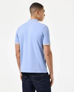 Levanto Poloshirt Kornblumenblau/Dunkelchampagner