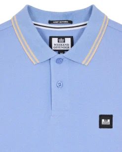 Levanto Poloshirt Kornblumenblau/Dunkelchampagner