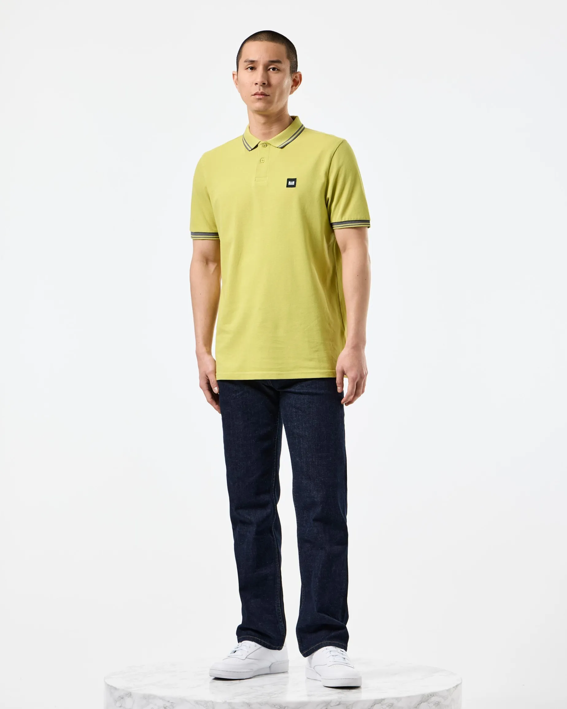 Levanto Poloshirt Peridotgrün/Zink