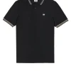 Levanto Poloshirt Schwarz/Bark Brown